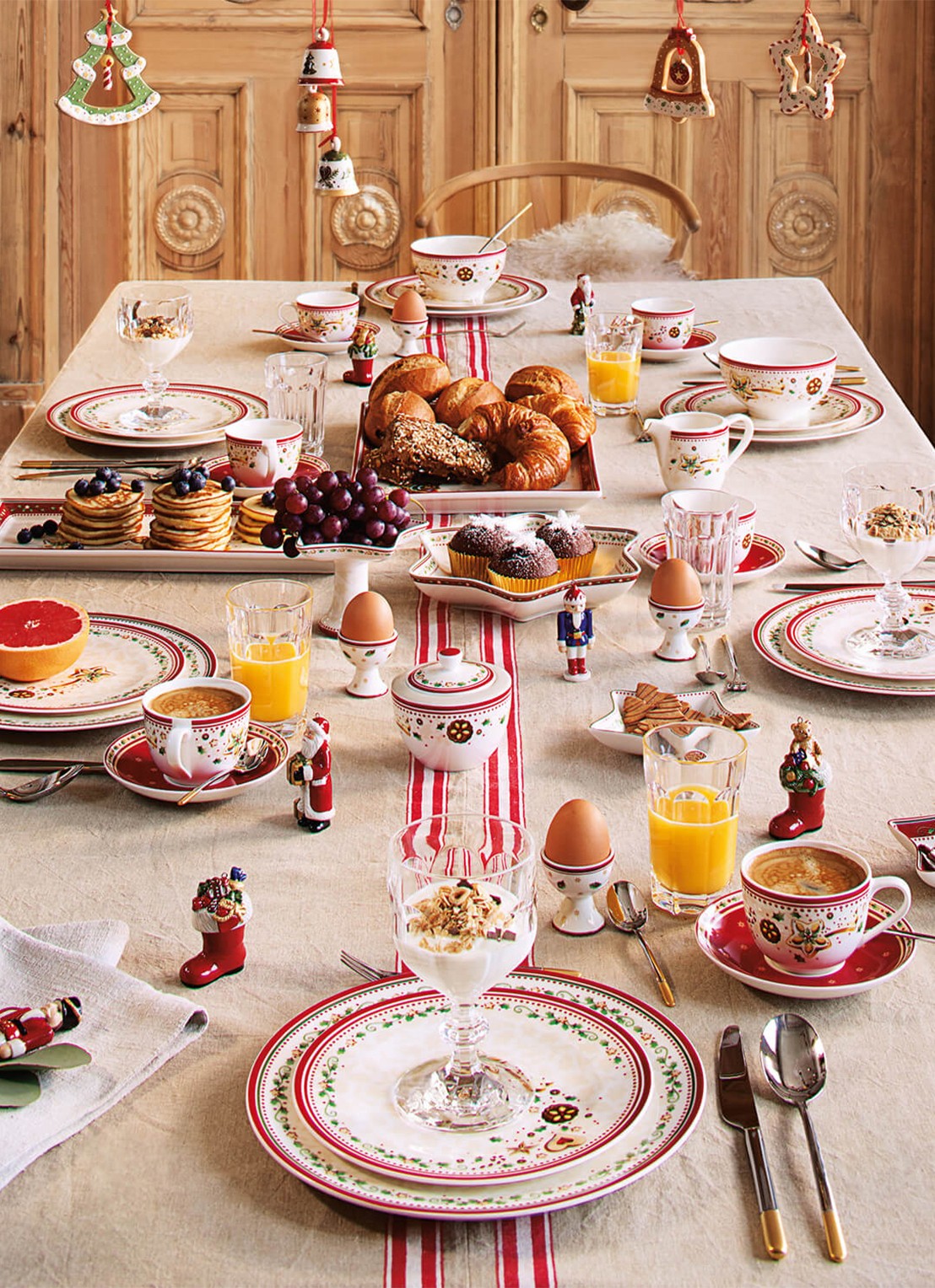 Villeroy & Boch Winter Bakery Delight Kerst ontbijtbord 21 cm - detail 4 gebroken wit