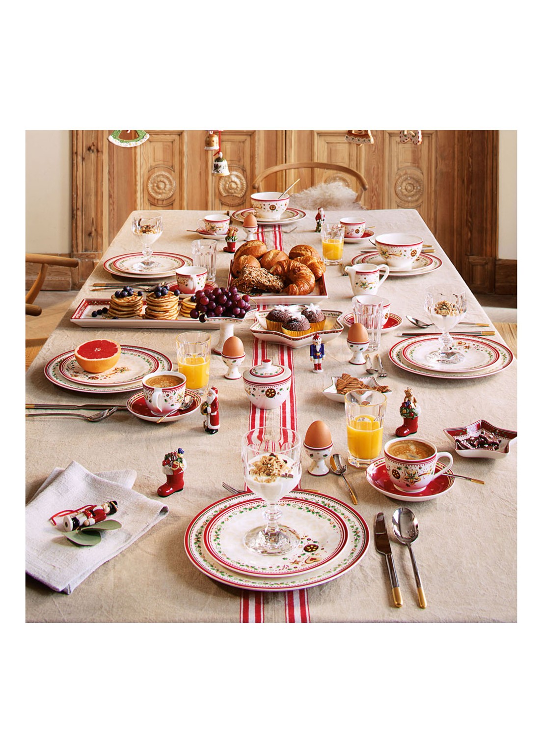 Villeroy & Boch Winter Bakery Delight Kerst ontbijtbord 21 cm - detail 5 gebroken wit