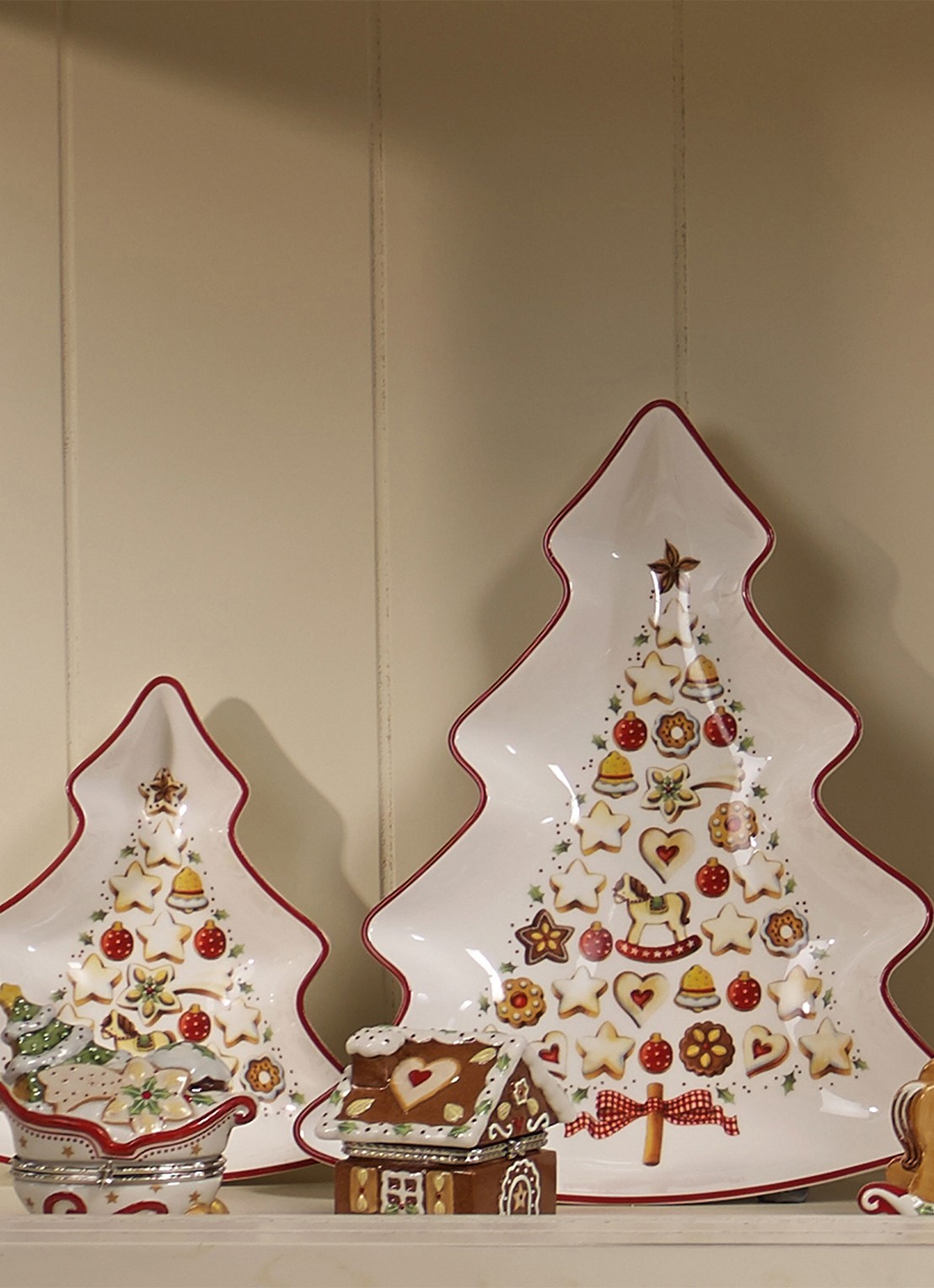 Villeroy & Boch Winter Bakery Delight Kerst partyschaal 17 cm - detail 4 gebroken wit