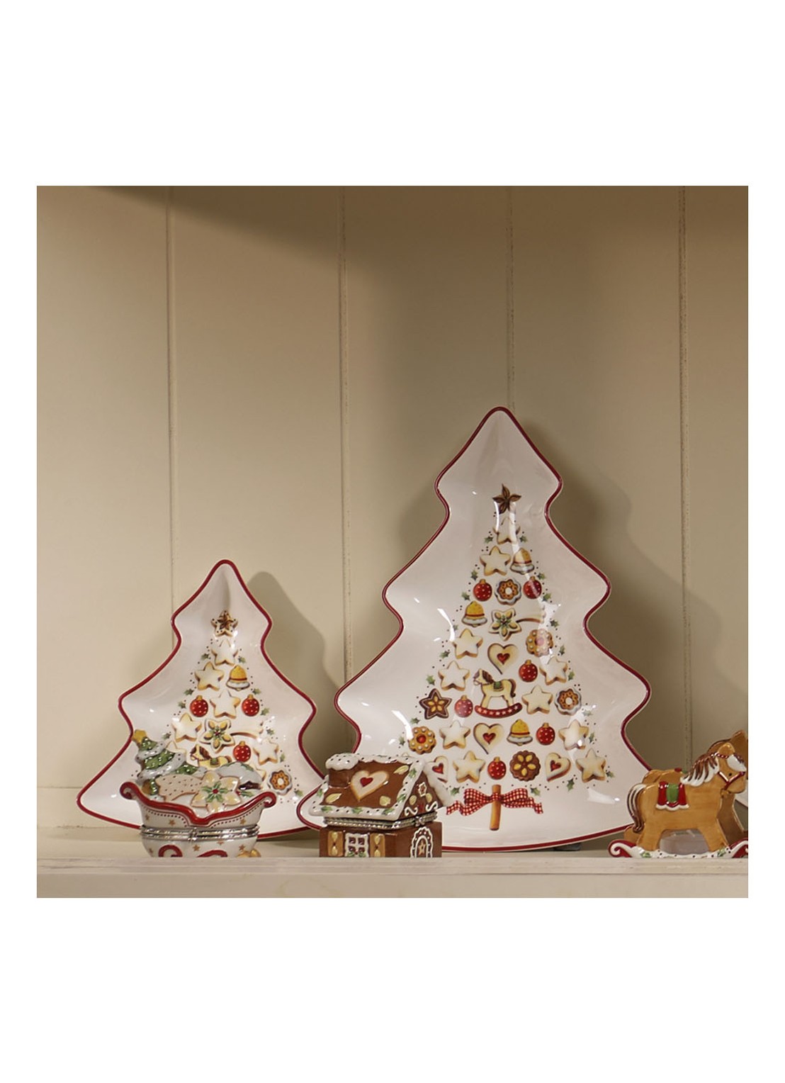 Villeroy & Boch Winter Bakery Delight Kerst partyschaal 17 cm - detail 7 gebroken wit