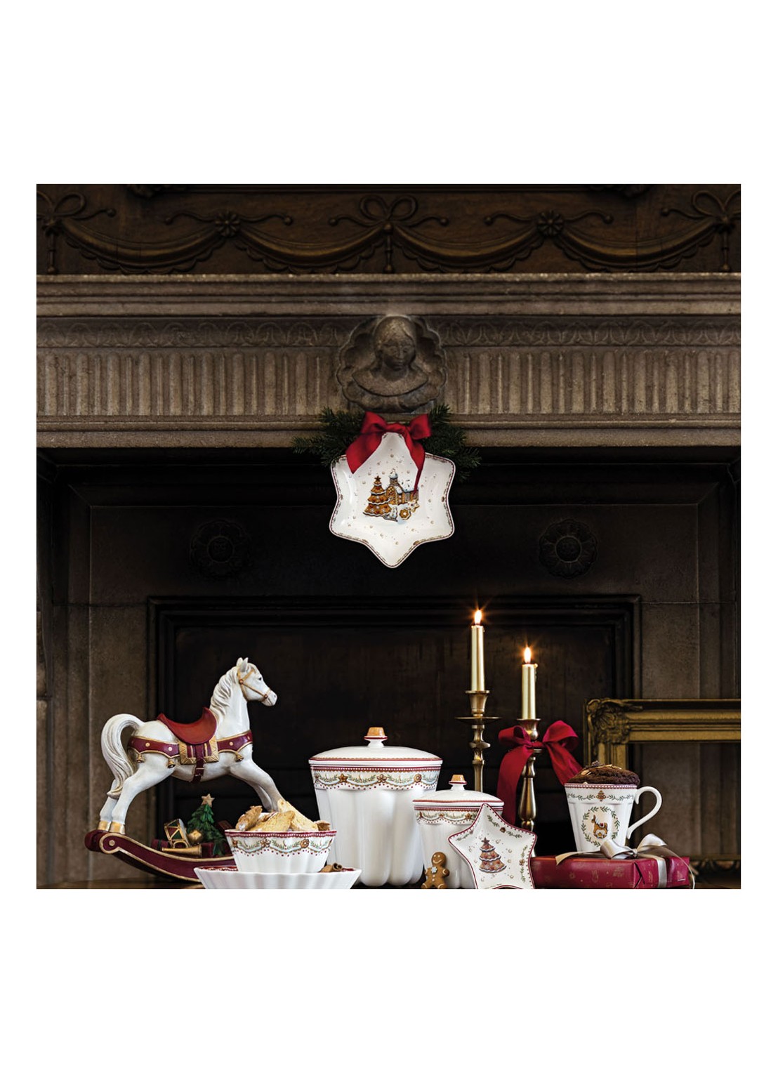 Villeroy & Boch Winter Bakery Delight Kerst partyschaal 24 cm - detail 7 gebroken wit