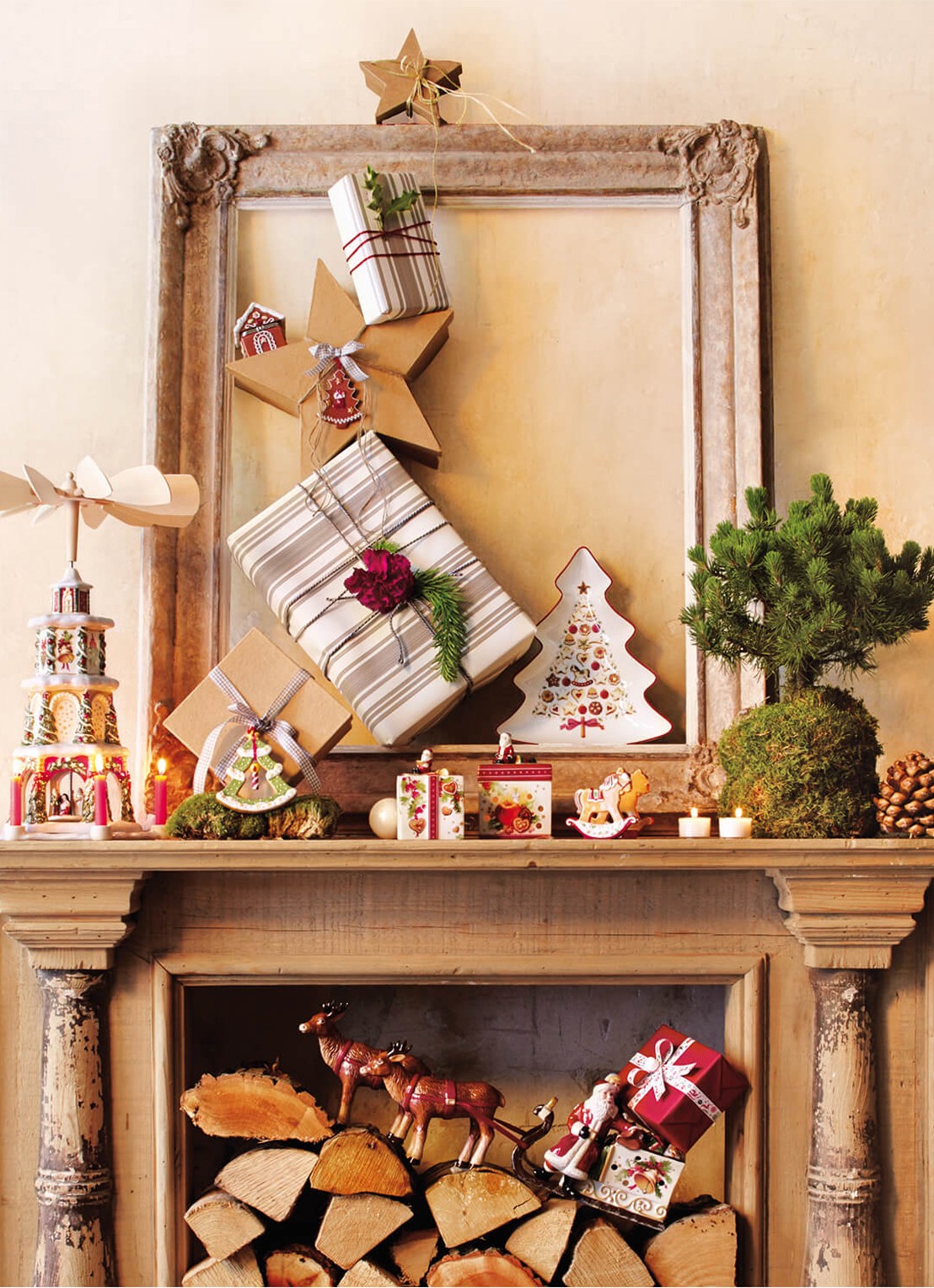 Villeroy & Boch Winter Bakery Delight Kerst partyschaal 26,5 cm - detail 3 gebroken wit