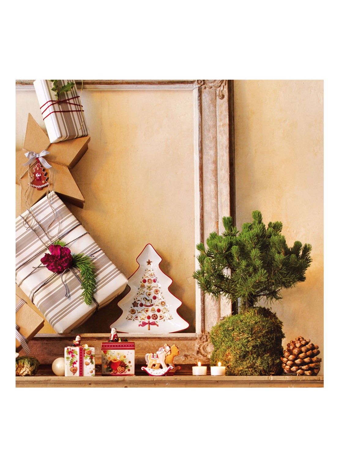 Villeroy & Boch Winter Bakery Delight Kerst partyschaal 26,5 cm - detail 4 gebroken wit