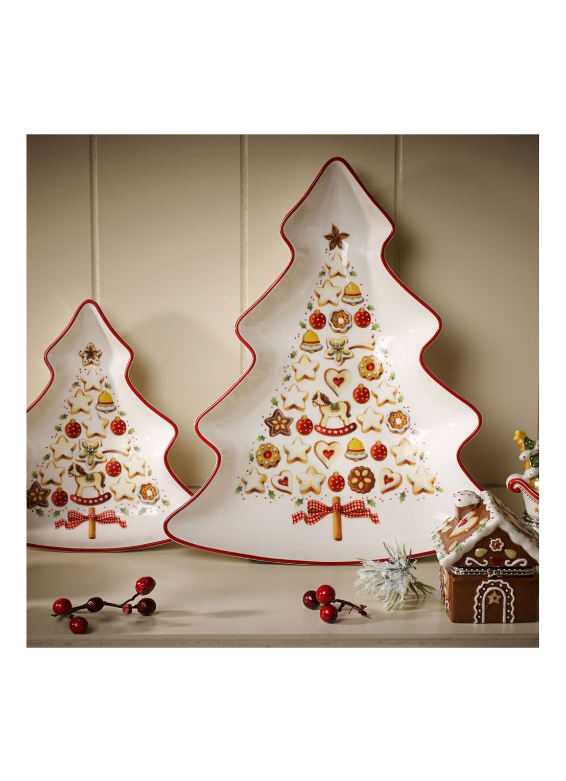 Villeroy & Boch Winter Bakery Delight Kerst partyschaal 26,5 cm - detail 5 gebroken wit
