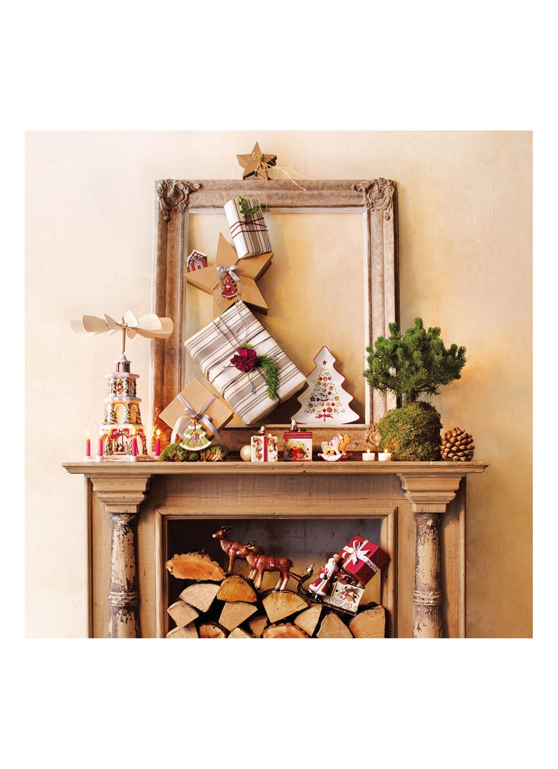 Villeroy & Boch Winter Bakery Delight Kerst partyschaal 26,5 cm - detail 6 gebroken wit