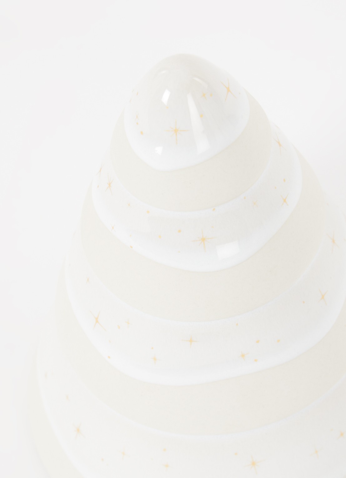 Villeroy & Boch Winter Glow Boom kerstornament 14 cm - voorkant 2 gebroken wit