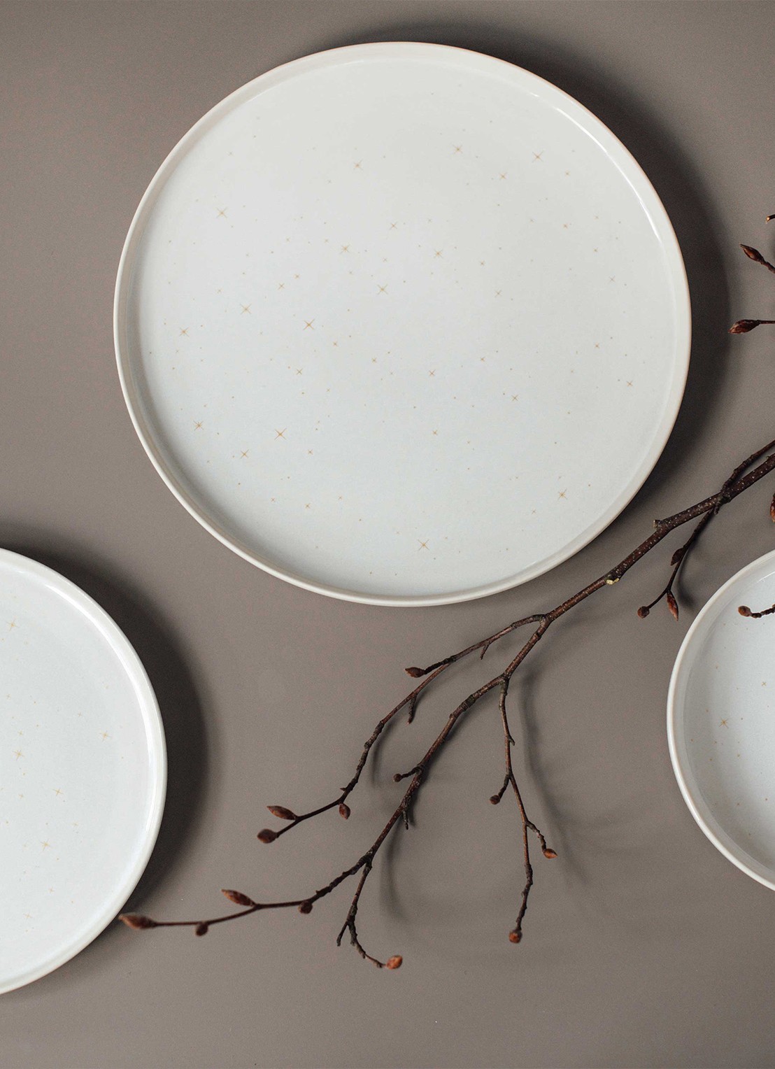 Villeroy & Boch Winter Glow Dessert schaal 17 cm - achterkant gebroken wit