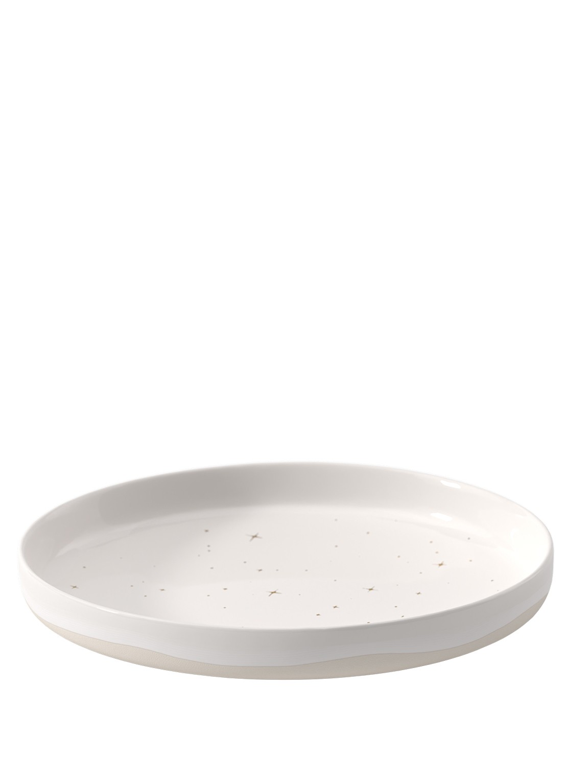 Villeroy & Boch Winter Glow Dessert schaal 17 cm - voorkant 3 gebroken wit