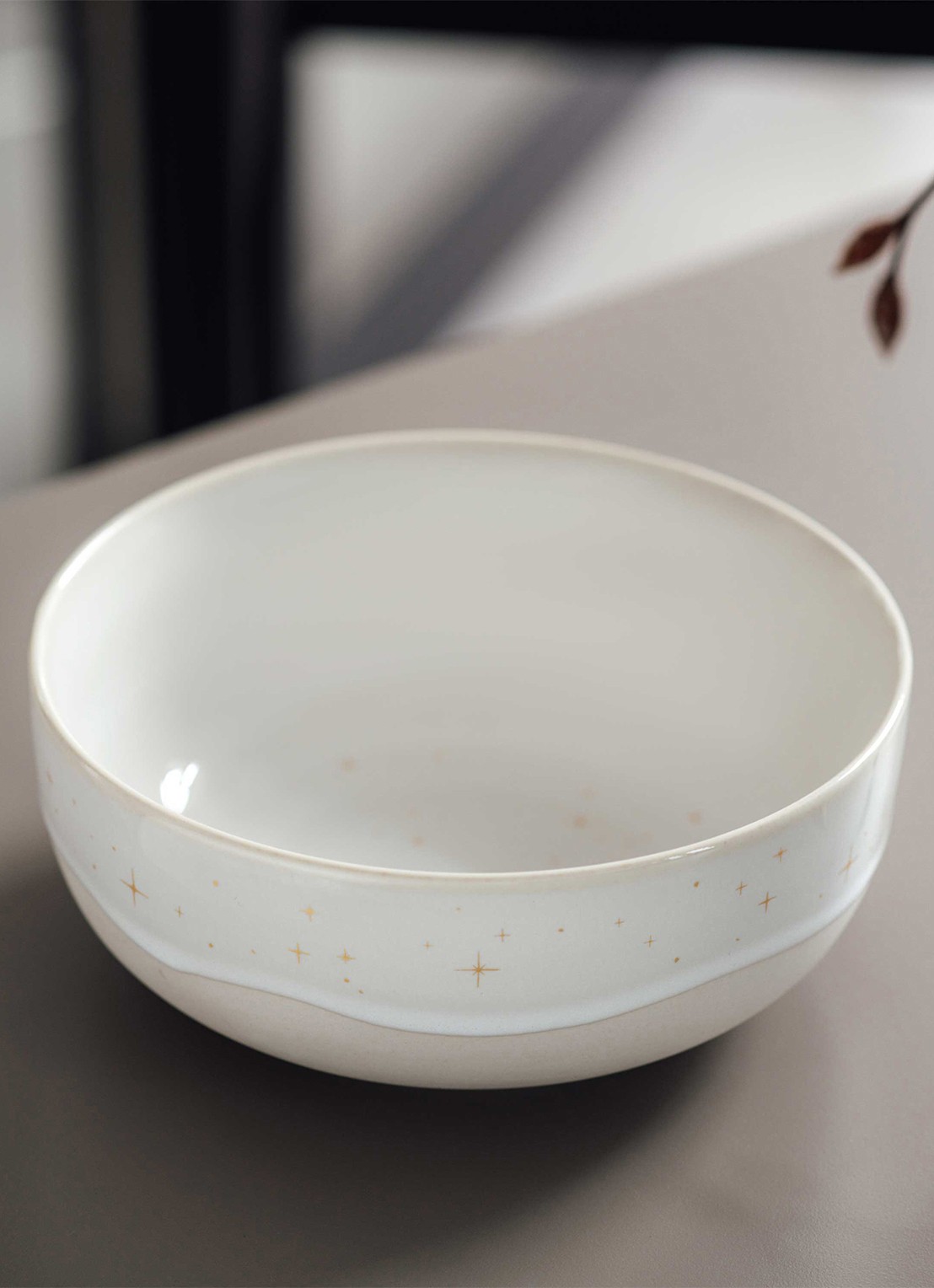 Villeroy & Boch Winter Glow kom 15 cm - achterkant 5 gebroken wit