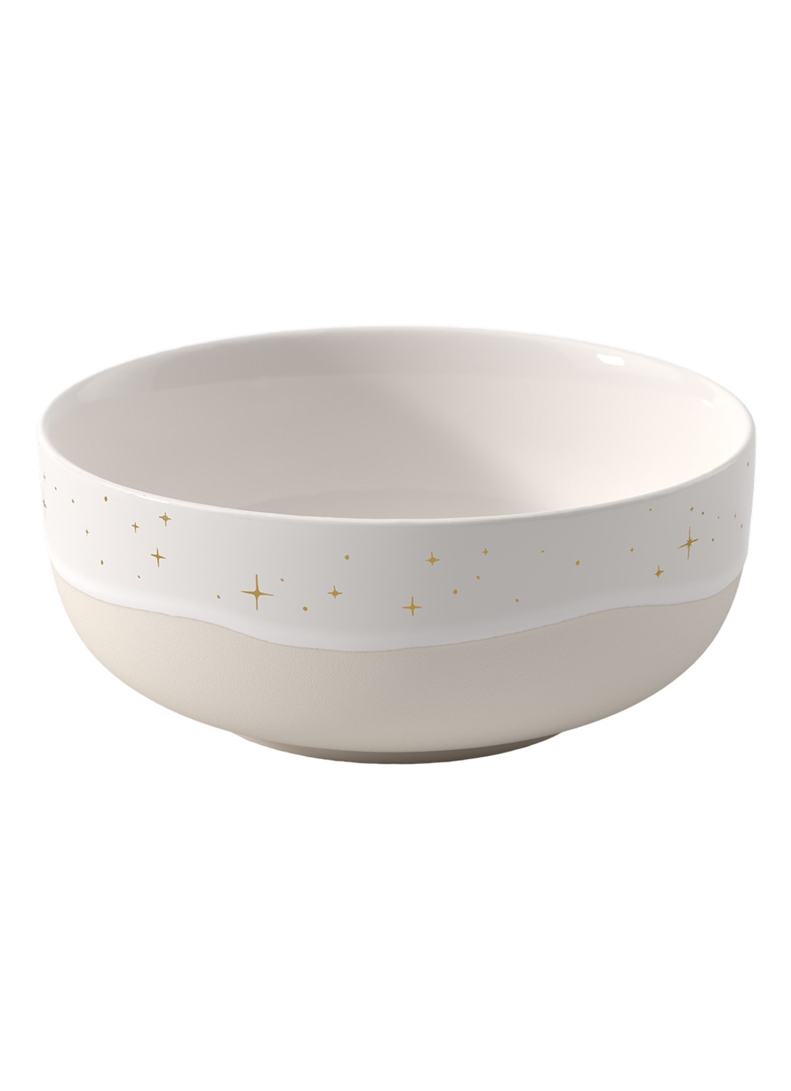 Villeroy & Boch Winter Glow kom 15 cm - voorkant gebroken wit