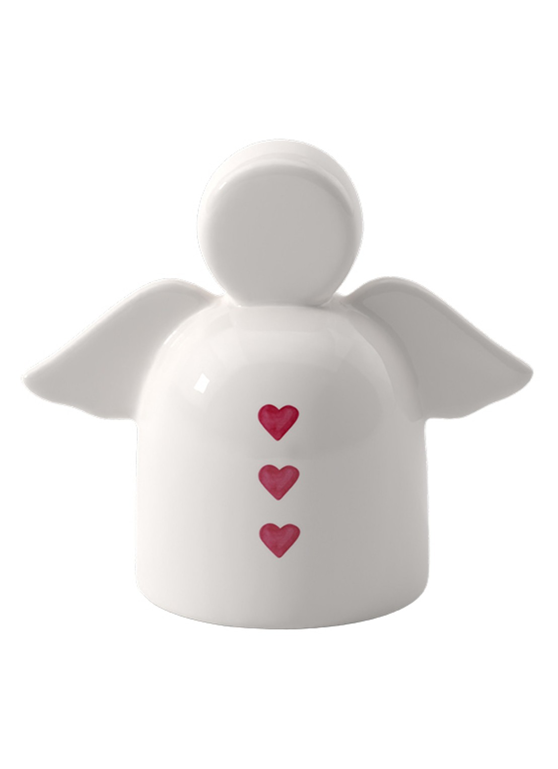Villeroy & Boch With Love Sending Love Beschermengel ornament 8,5 cm - voorkant wit