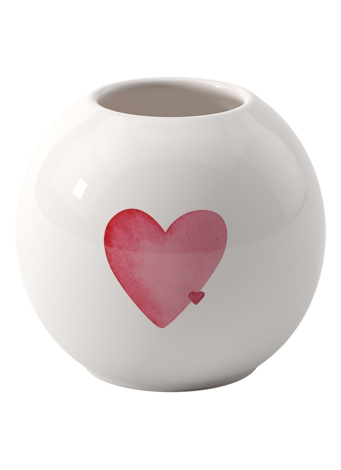Villeroy & Boch With Love vaas 9,5 cm - voorkant 2 wit