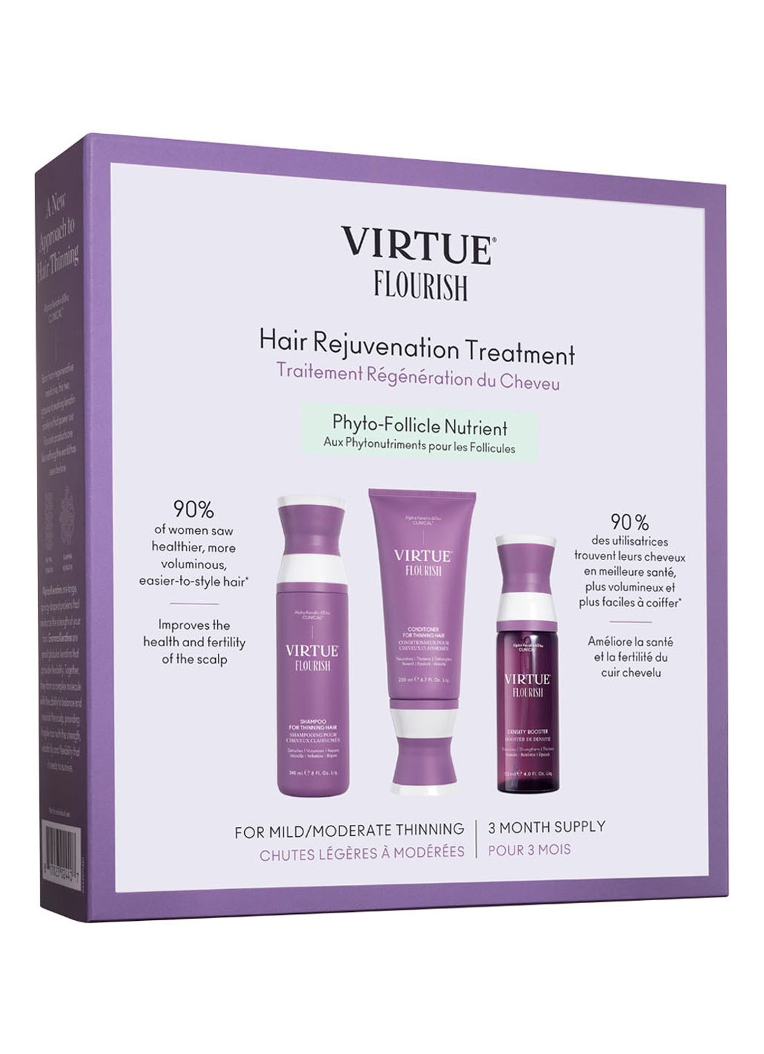 Virtue Flourish Nightly Intensive Hair Rejuvenation Treatment - haarverzorgingsset - voorkant 2 undefined