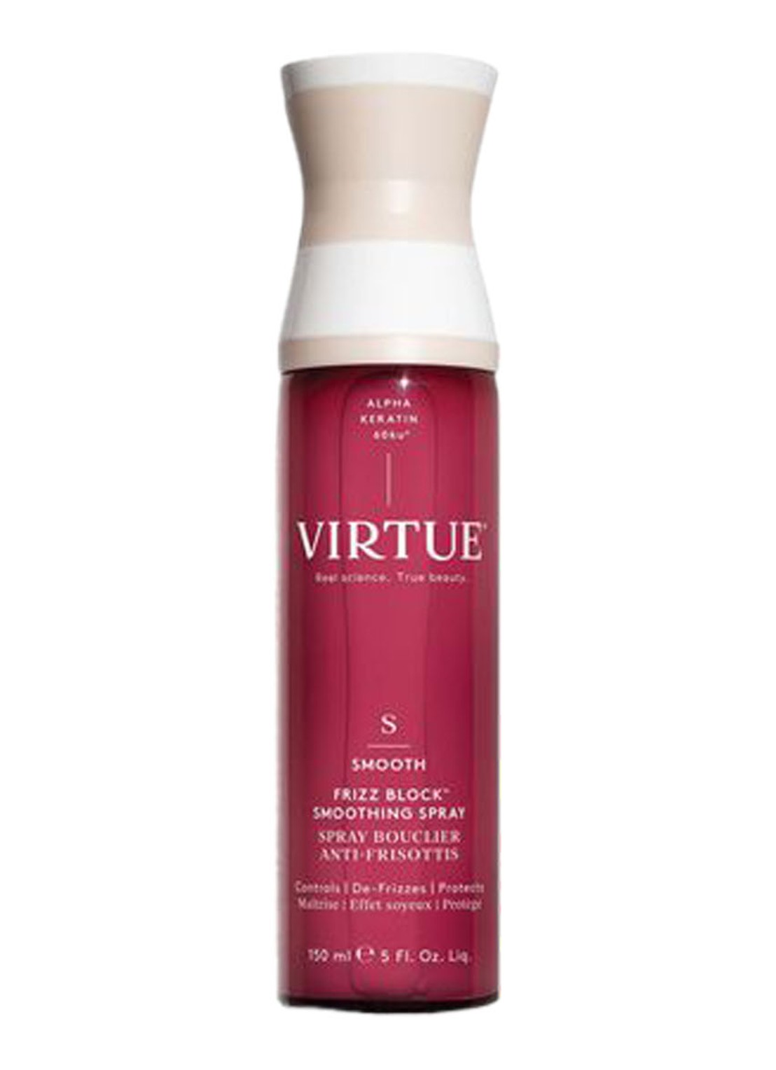 Virtue Frizz Block Smoothing Spray - anti-pluis haarspray - voorkant 5 undefined