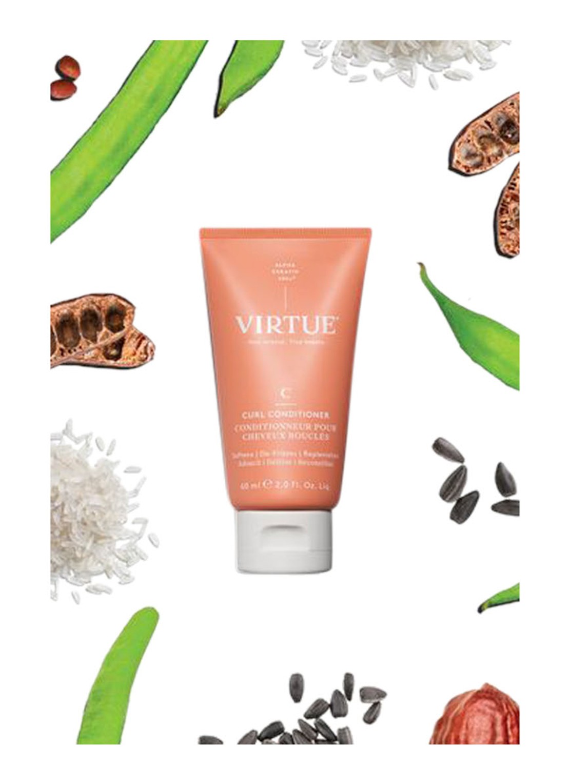 Virtue Mini Curl Conditioner - travel size conditioner - detail 3 undefined