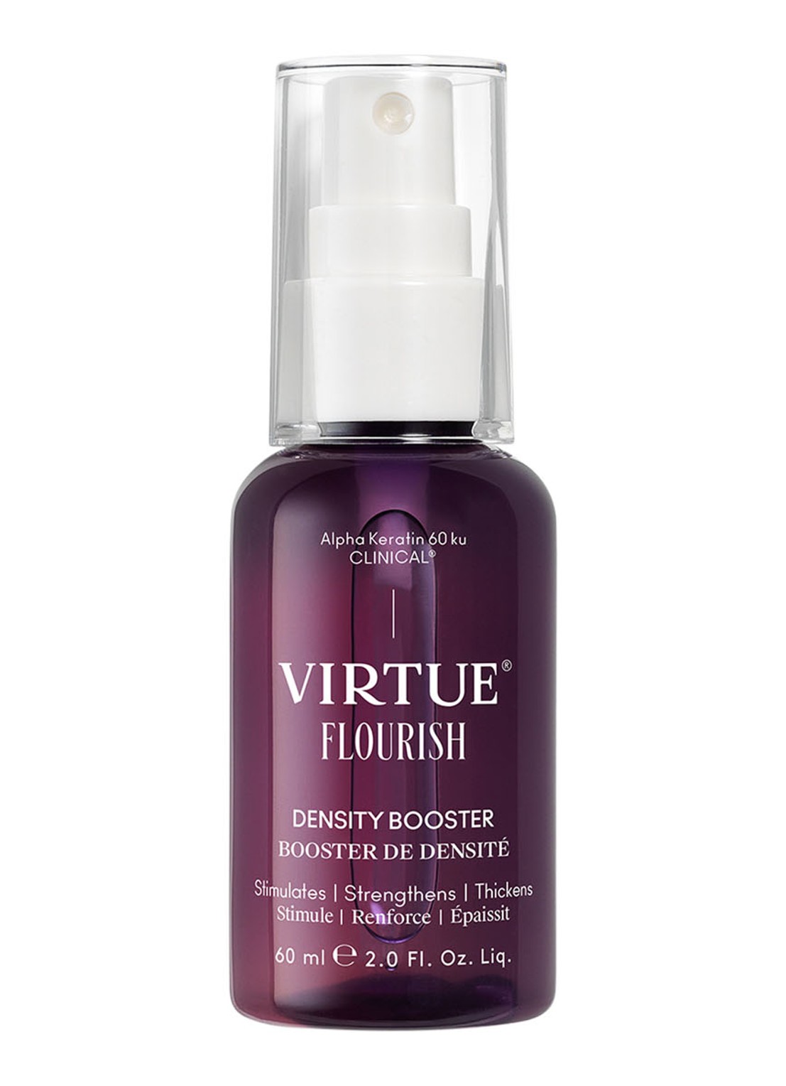 Virtue Mini Flourish Density Booster - travel size hoofdhuid serum - voorkant 4 undefined