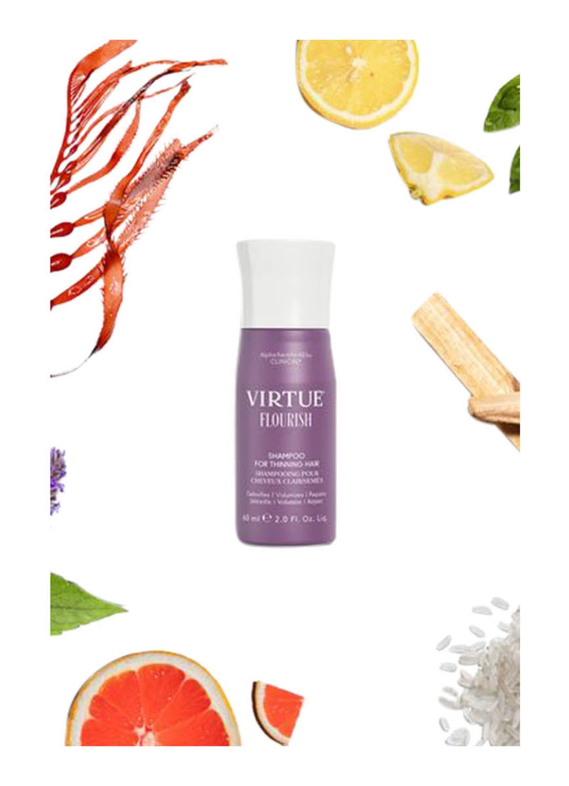 Virtue Mini Flourish Shampoo - travel size shampoo voor fijn haar - detail 5 undefined