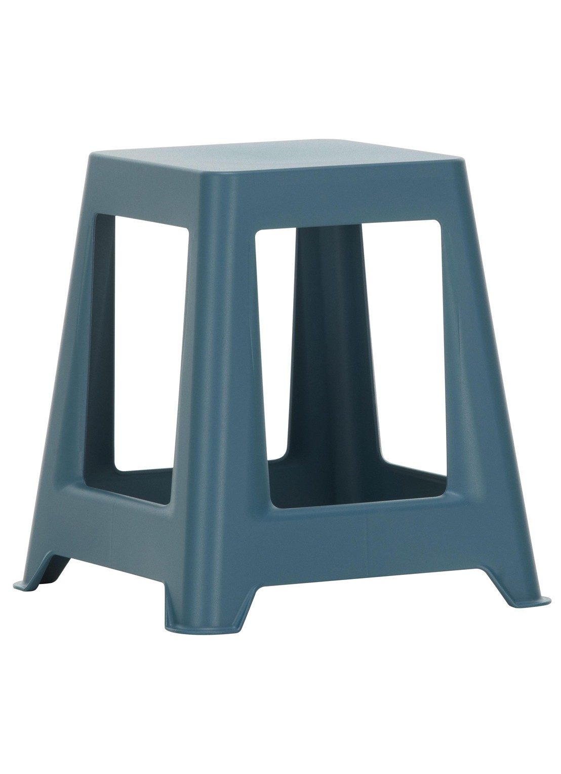 Vitra Chap kruk 45,5 cm - voorkant blauw