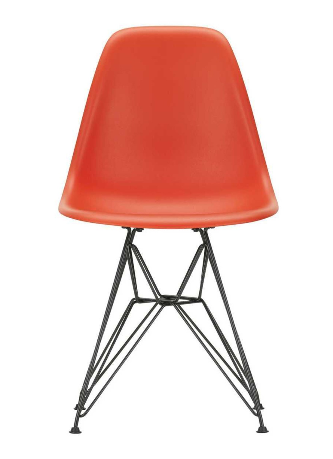 Vitra Eames DSR stoel - voorkant rood