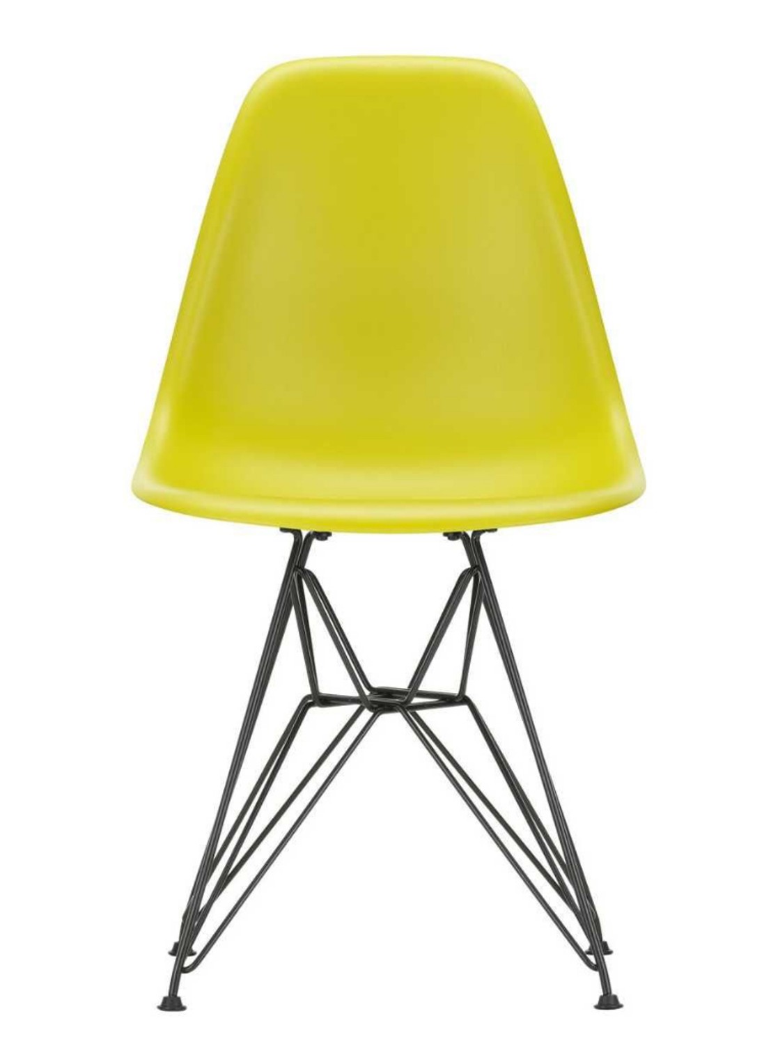 Vitra Eames DSR stoel - voorkant geel