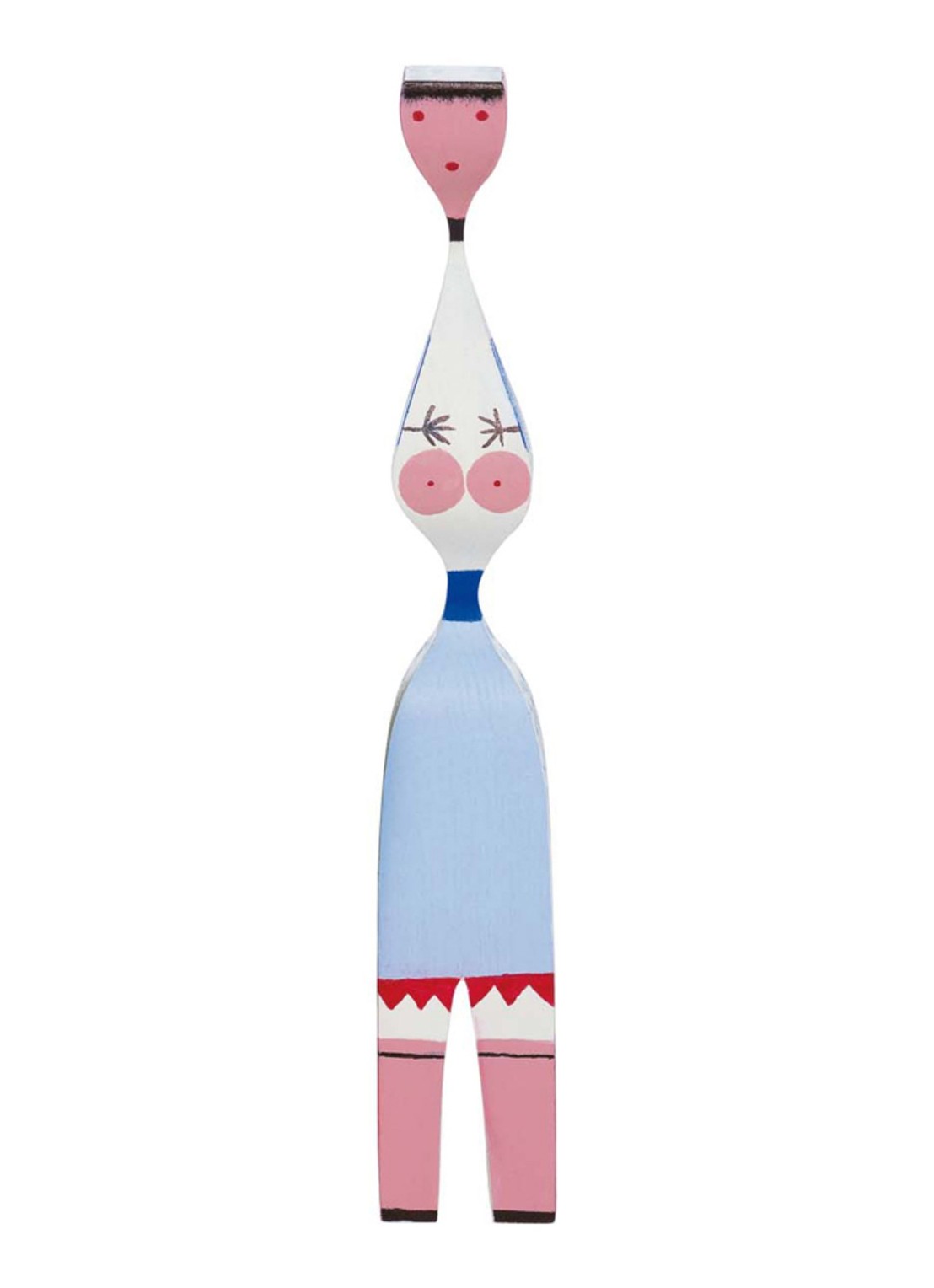 Vitra Wooden Dolls No. 7 - voorkant lichtblauw