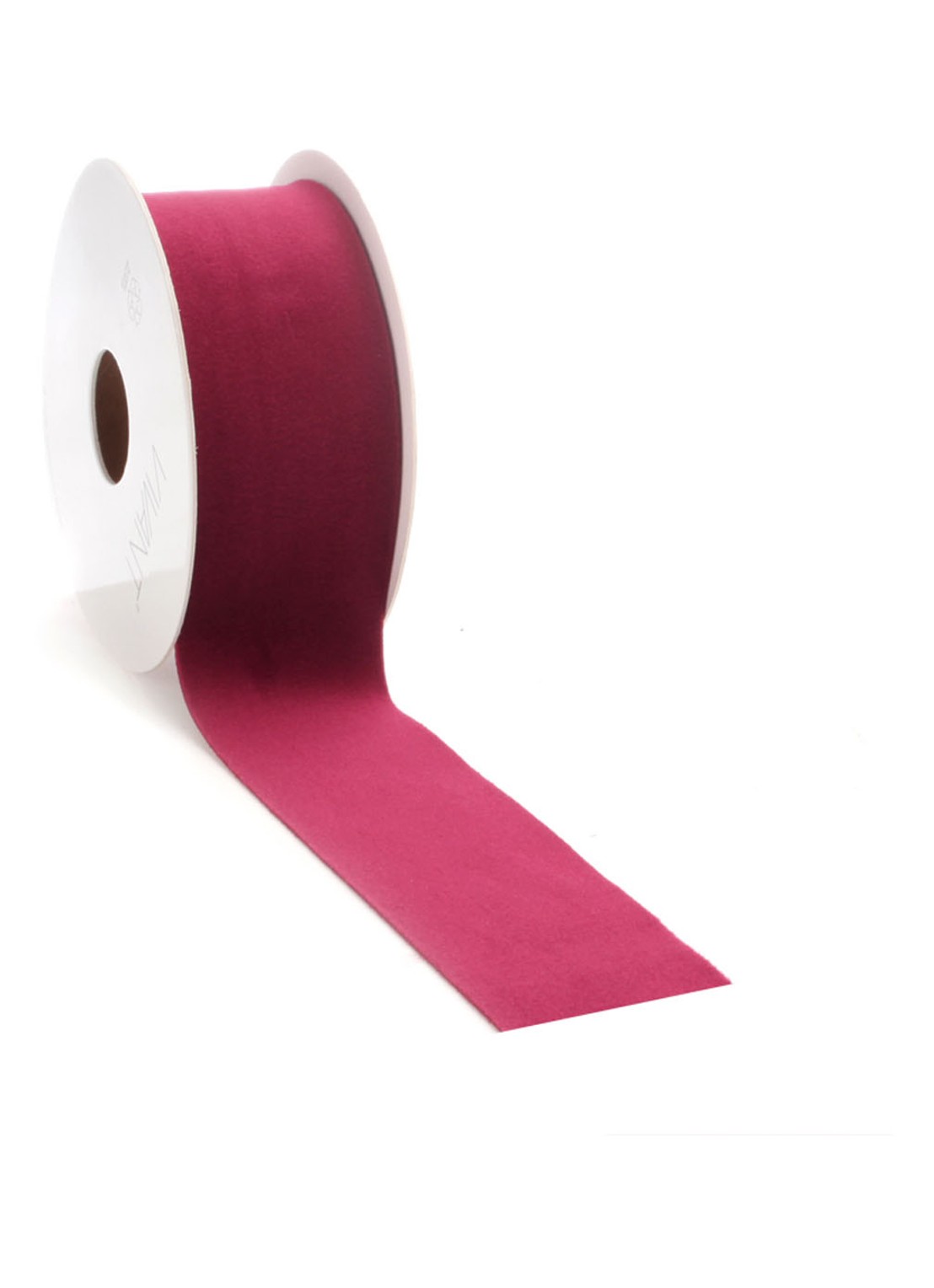 Vivant Velvet Deluxe lint 5 meter x 25 mm - voorkant rood