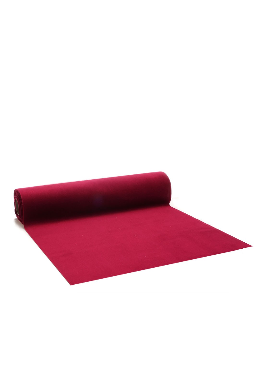 Vivant Velvet Deluxe tafelloper 250 x 28 cm - voorkant cranberryrood