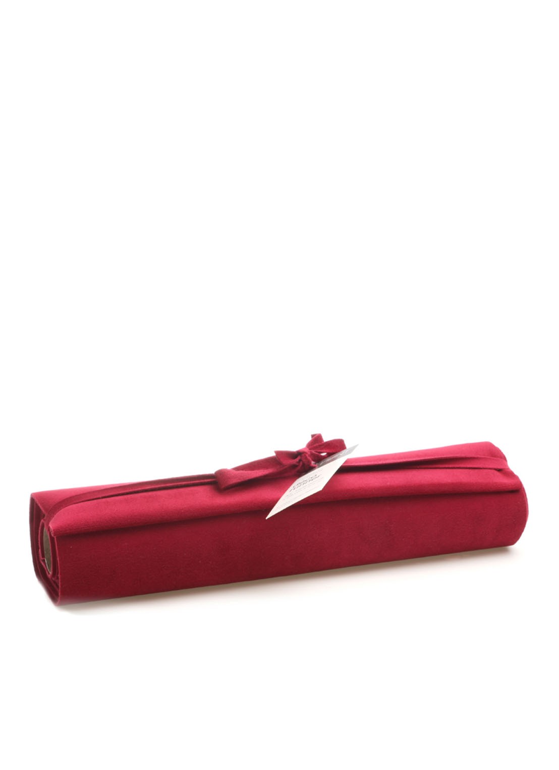 Vivant Velvet Deluxe tafelloper 250 x 28 cm - voorkant 2 cranberryrood