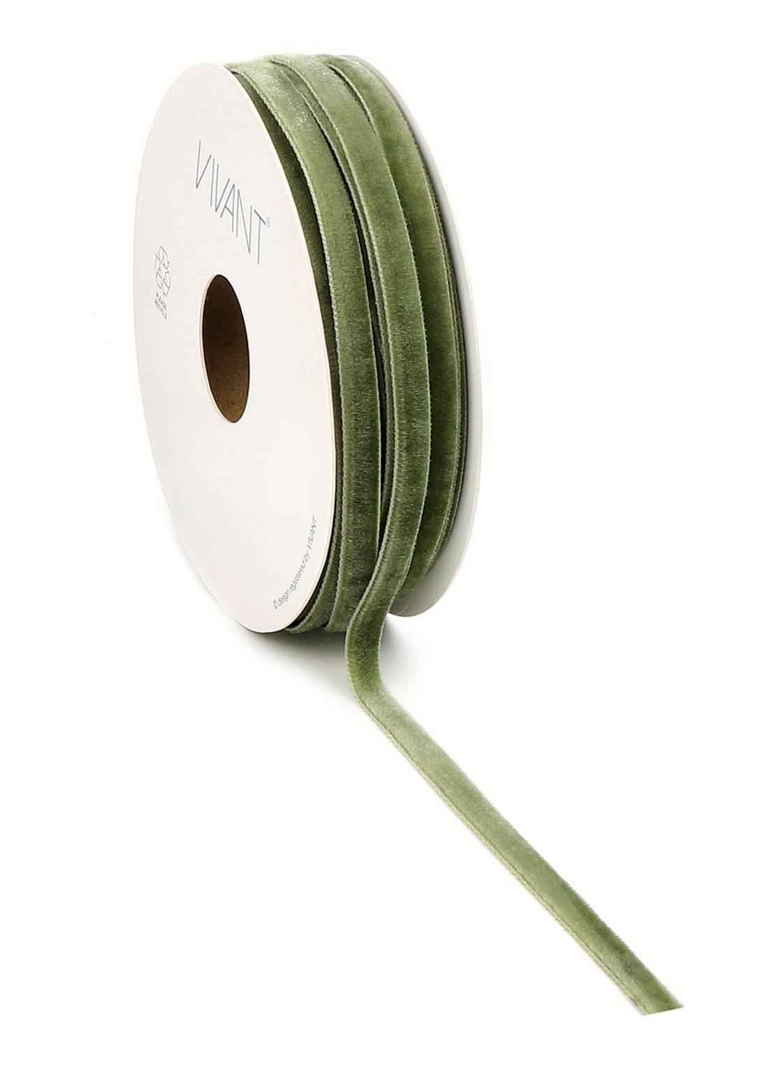 Vivant Velvety lint 20 meter x 6 mm - voorkant roodbruin