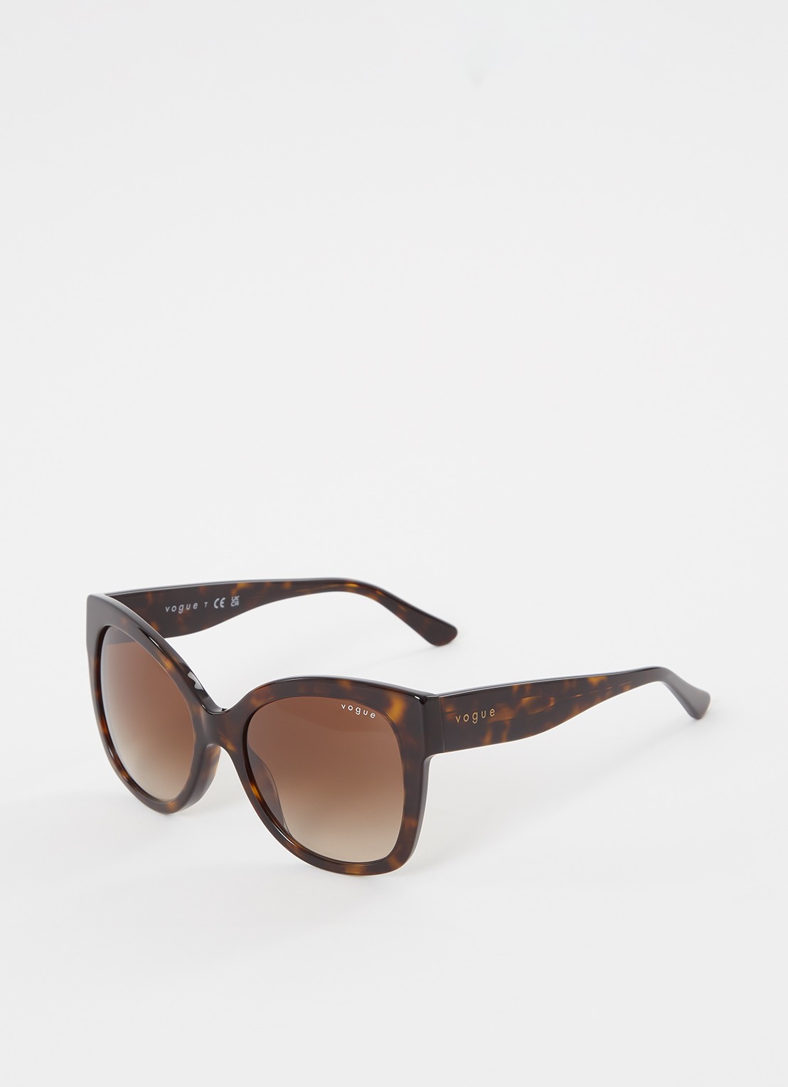 VOGUE Butterfly zonnebril VO5338S - voorkant donkerbruin
