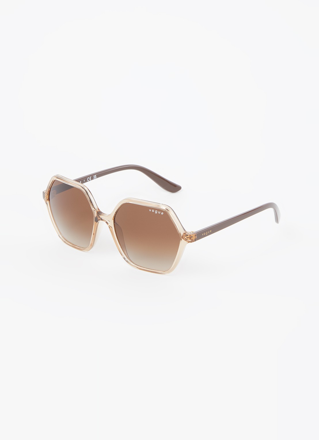 Vogue Butterfly zonnebril VO5361S  - voorkant lichtbruin