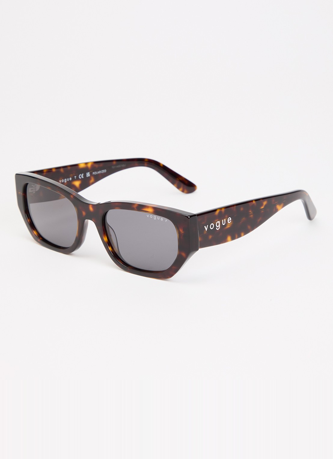 VOGUE Cat Eye zonnebril gepolariseerd VO5586S - voorkant donkerbruin