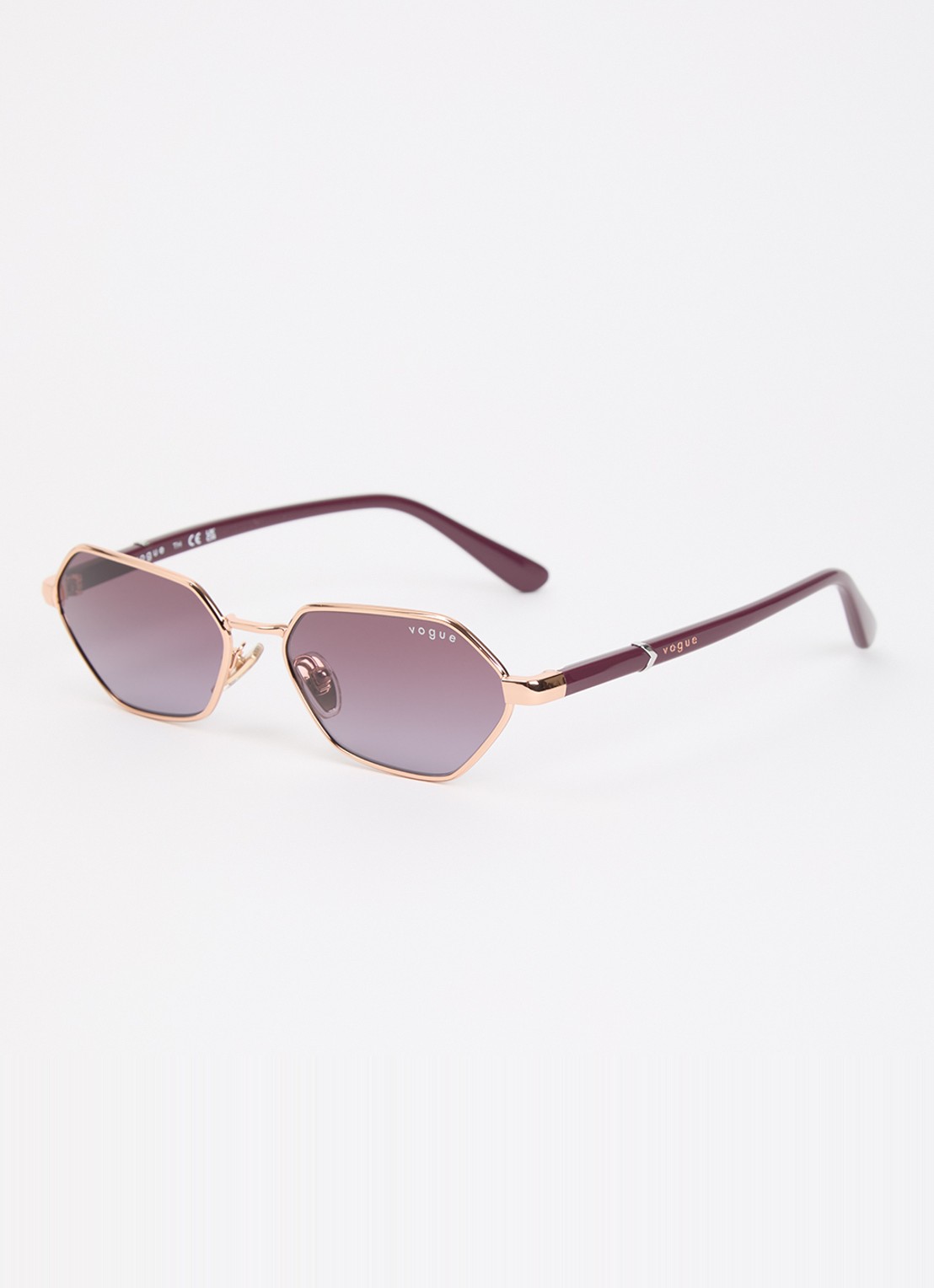 VOGUE Cat Eye zonnebril VO4349S - voorkant roségoud