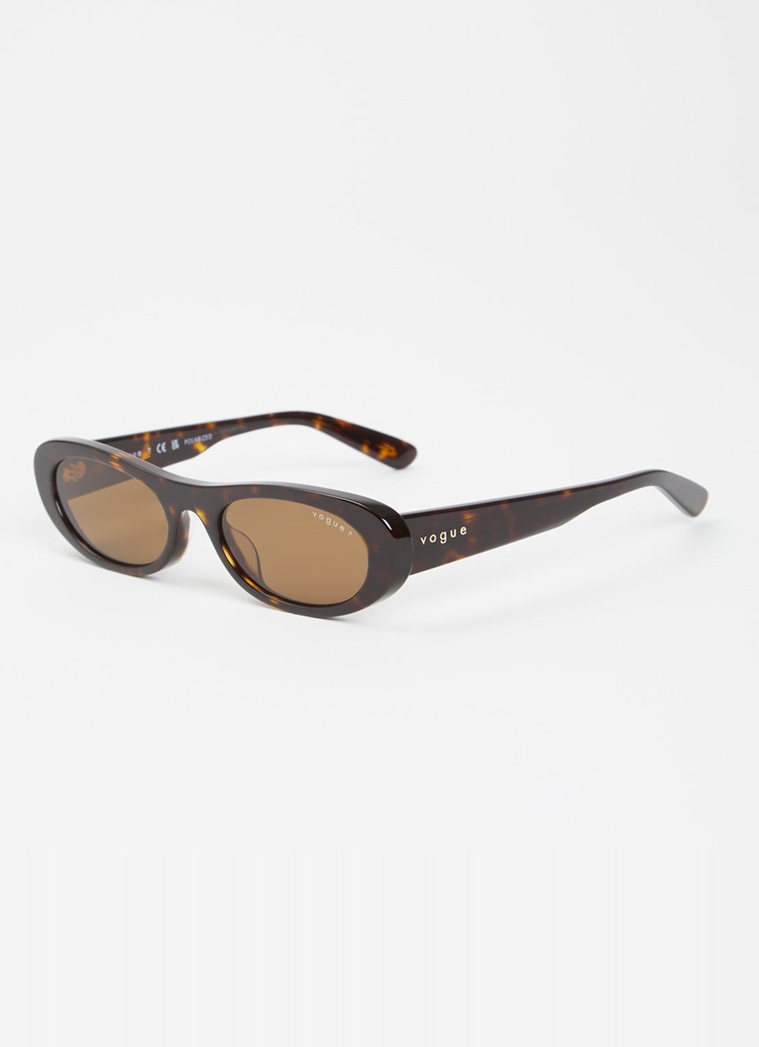 VOGUE Cat Eye zonnebril VO5695SU - voorkant donkerbruin