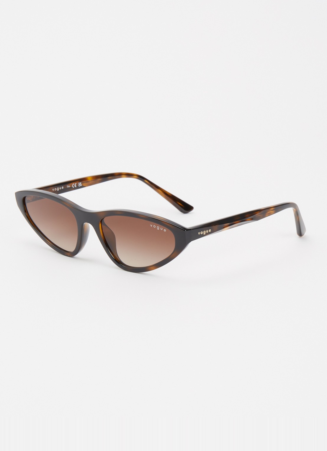 VOGUE Cat Eye zonnebril VO5726SU - voorkant 4 donkerbruin
