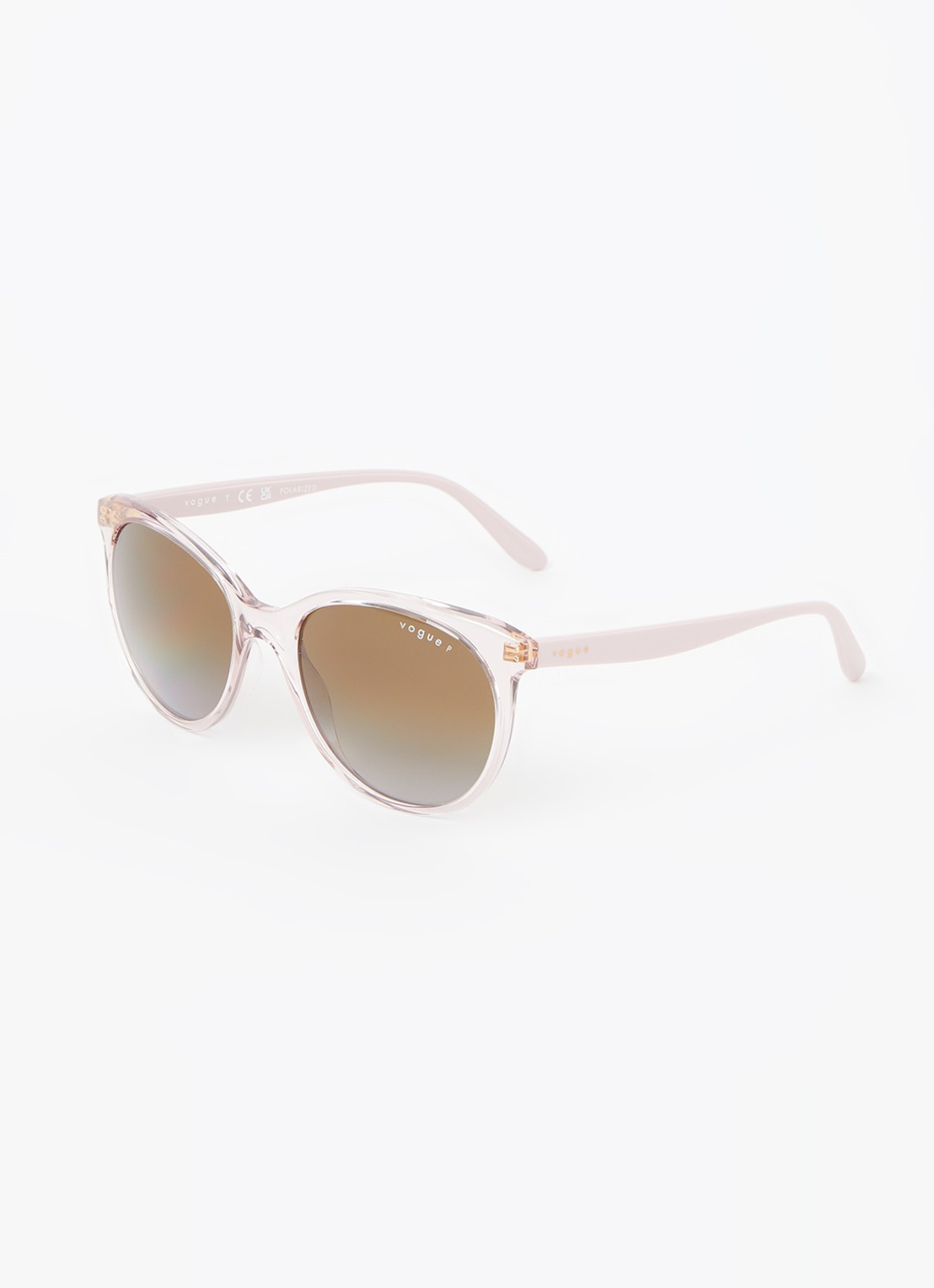 Vogue Retro zonnebril gepolariseerd V05453S - voorkant 3 lichtroze