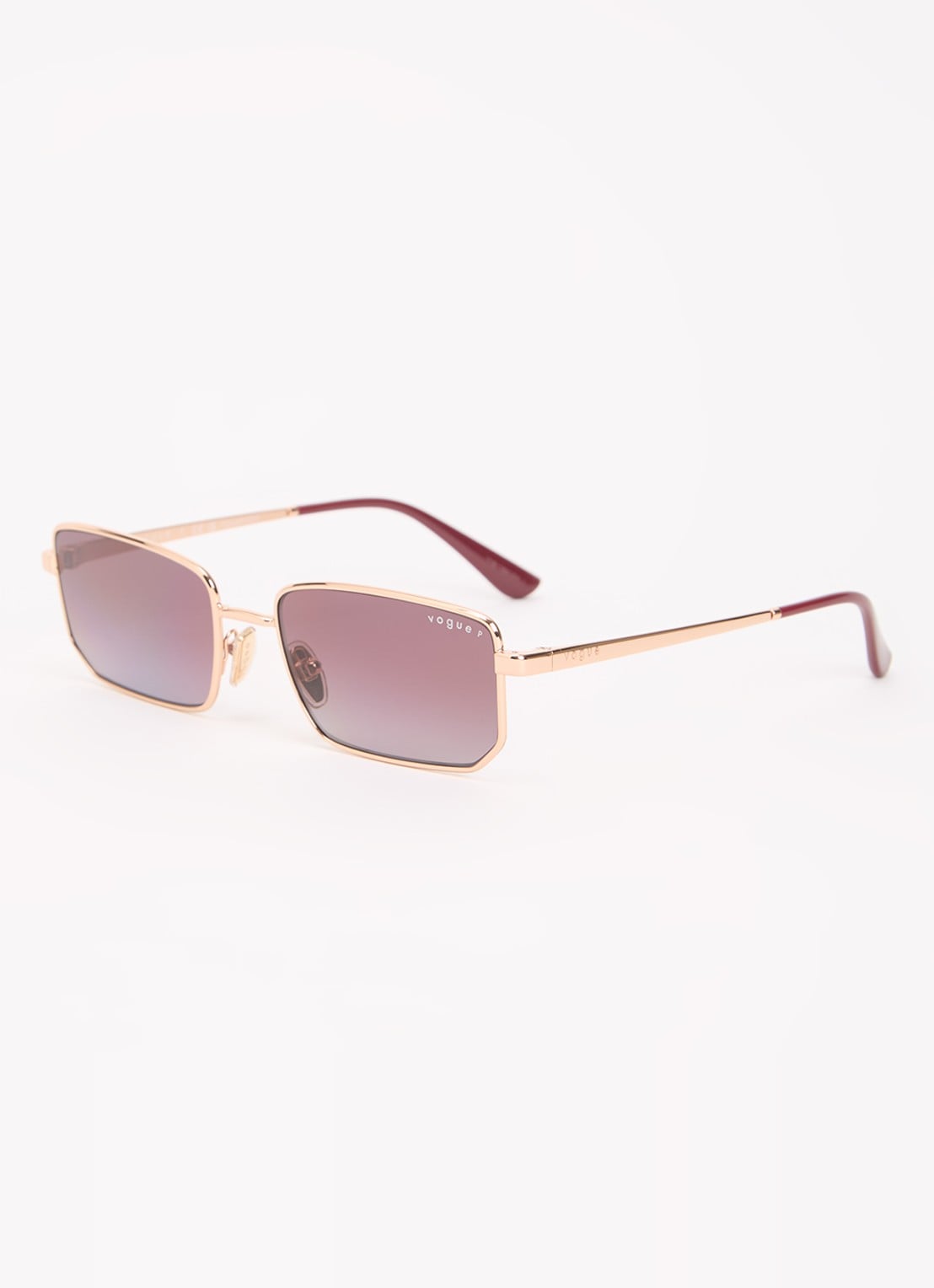 VOGUE Retro zonnebril gepolariseerd VO4352S - voorkant roségoud