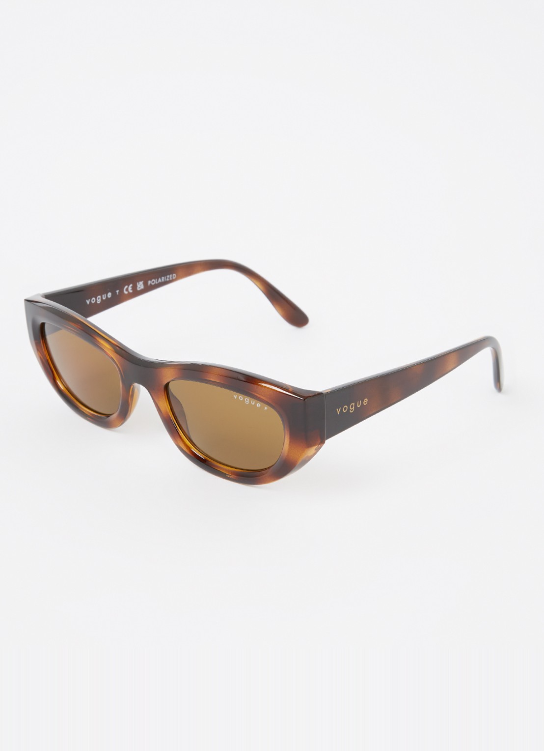 VOGUE Retro zonnebril gepolariseerd VO5616S - voorkant 4 bruin