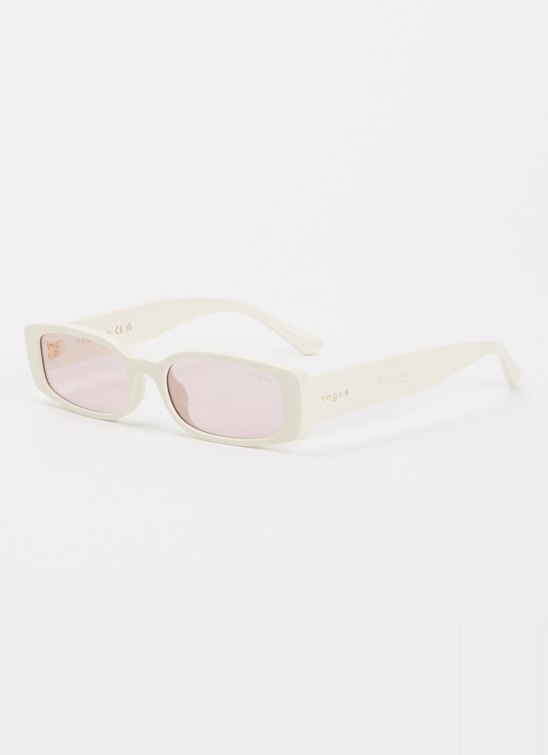 VOGUE Retro zonnebril V05725SU - voorkant creme