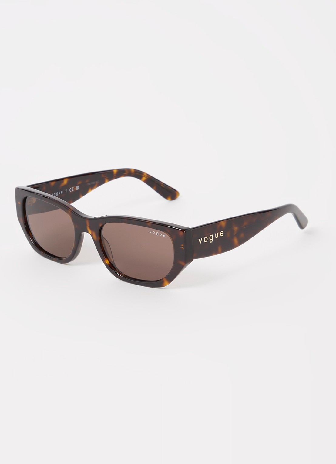 Vogue Retro zonnebril VO5586S - voorkant 4 donkerbruin