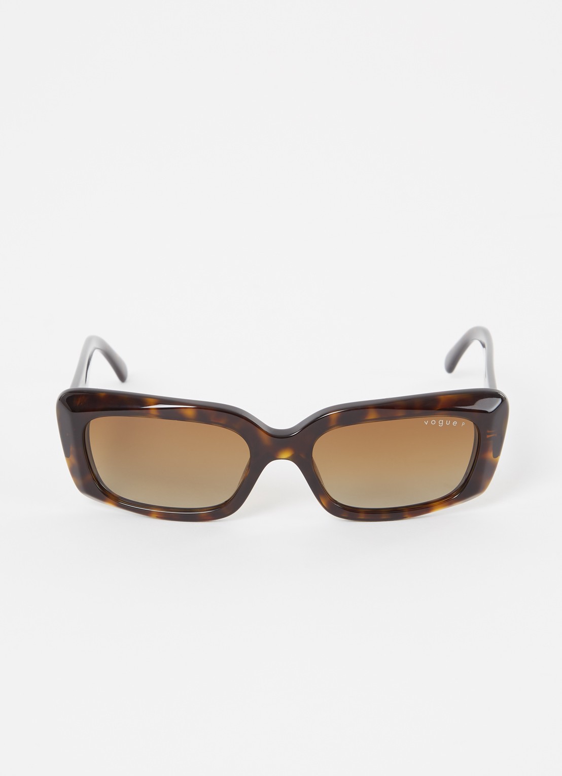 VOGUE Wayfarer zonnebril gepolariseerd VO5440S   - voorkant 4 donkerbruin
