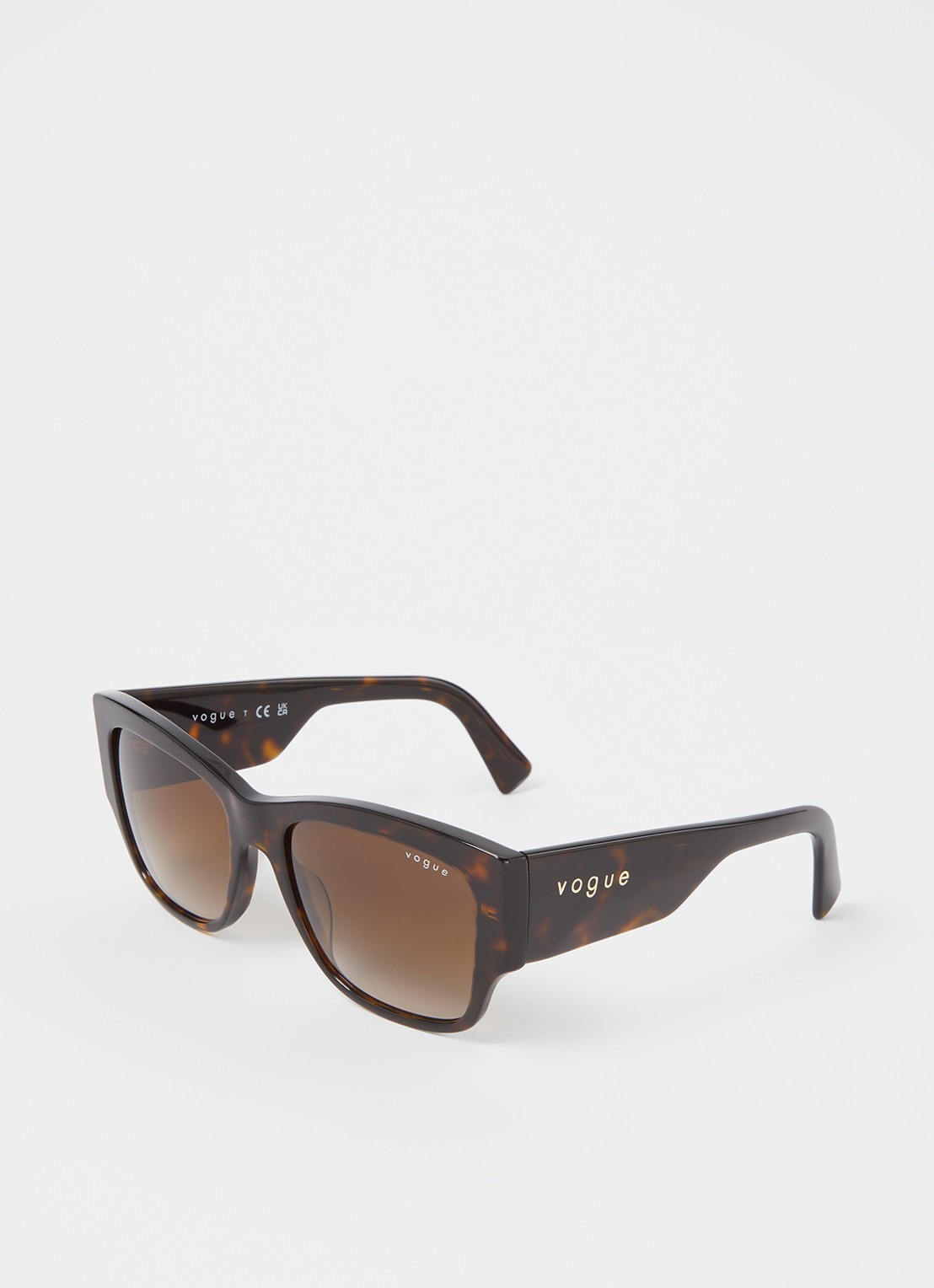 Vogue Wayfarer zonnebril VO5462S - voorkant 3 donkerbruin