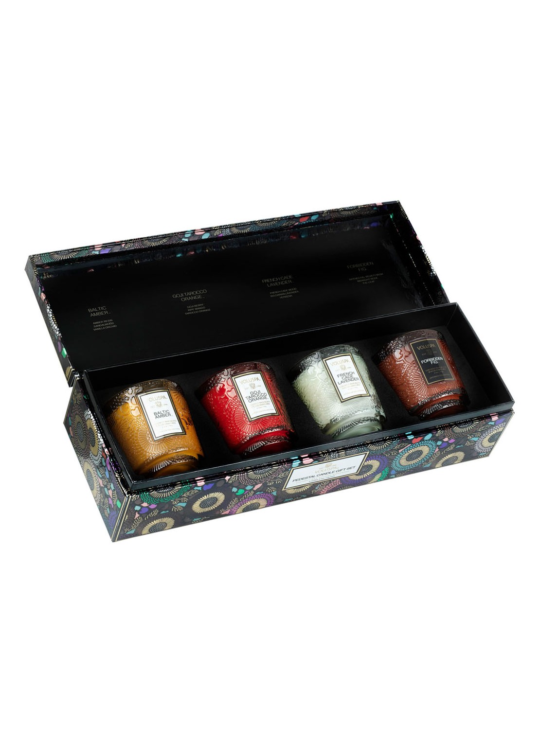 Voluspa Japonica Giftset - geurkaars set - voorkant 2 multicolor