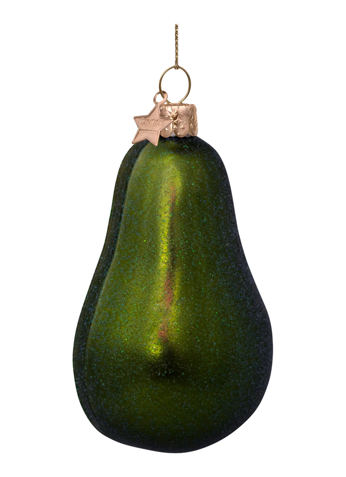 Vondels Avocado kersthanger 9,5 cm - detail 3 groen
