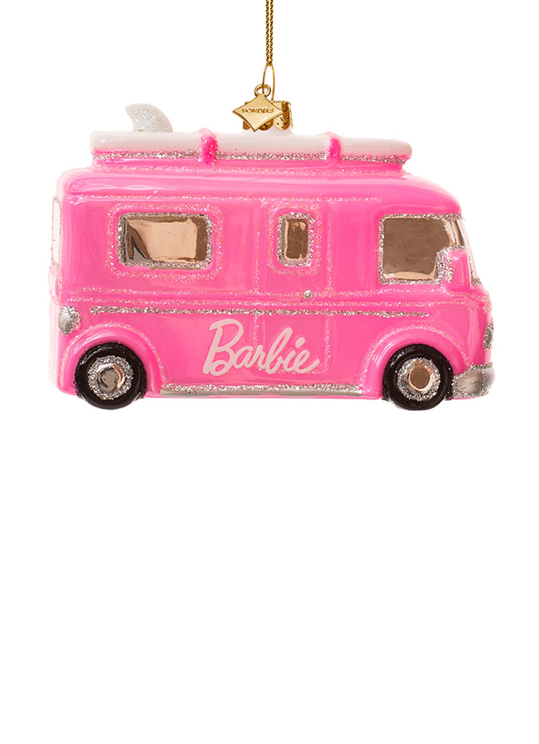 Vondels Barbie camper 6 cm - voorkant 2 roze
