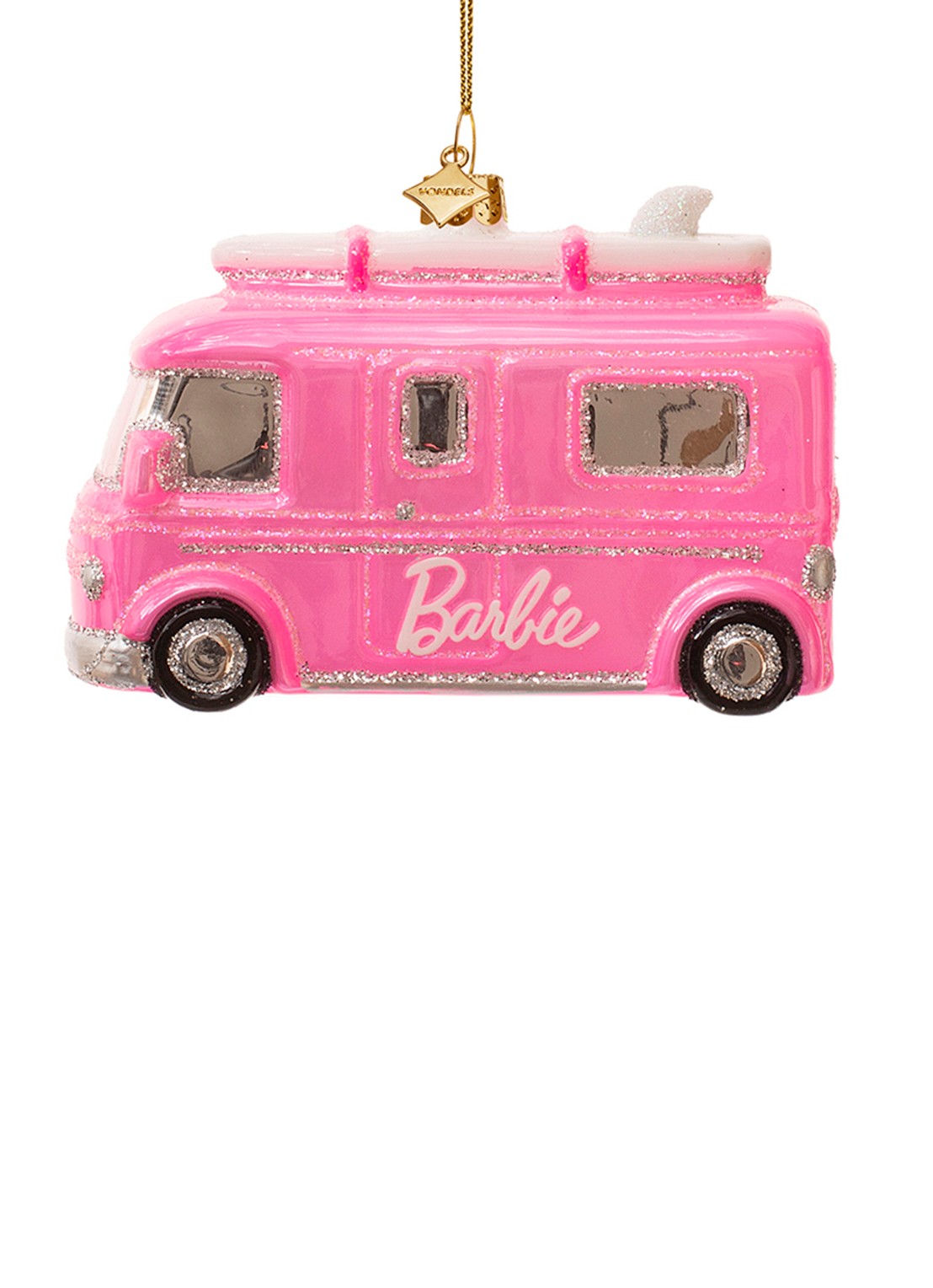 Vondels Barbie camper 6 cm - voorkant 3 roze