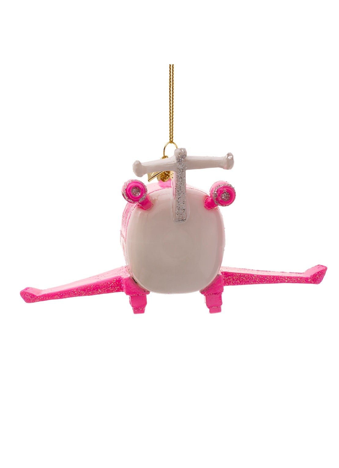 Vondels Barbie Jet kersthanger 5 cm - achterkant 5 roze