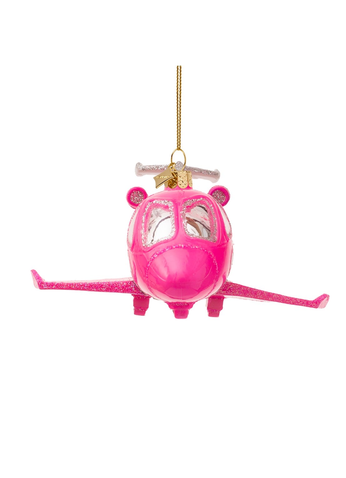 Vondels Barbie Jet kersthanger 5 cm - detail 4 roze