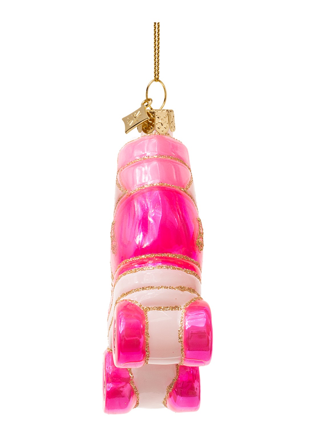 Vondels Barbie rolschaats kersthanger 8 cm - detail 2 wit