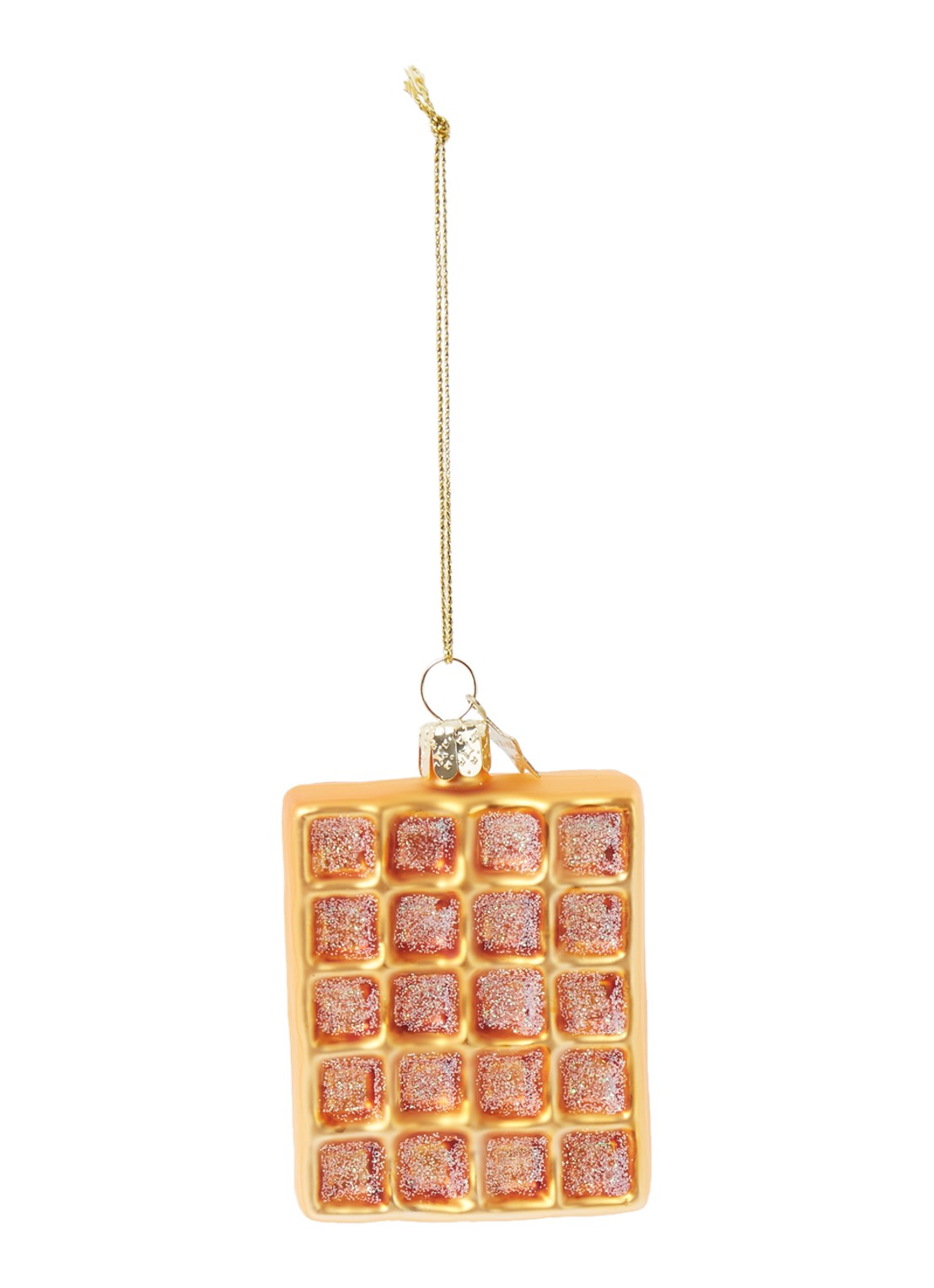 Vondels Belgium Waffle 7 cm - voorkant goud